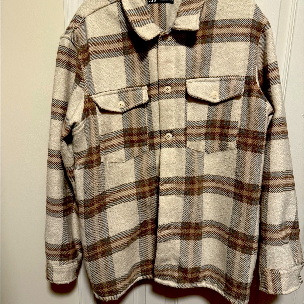 Zara button up flannel